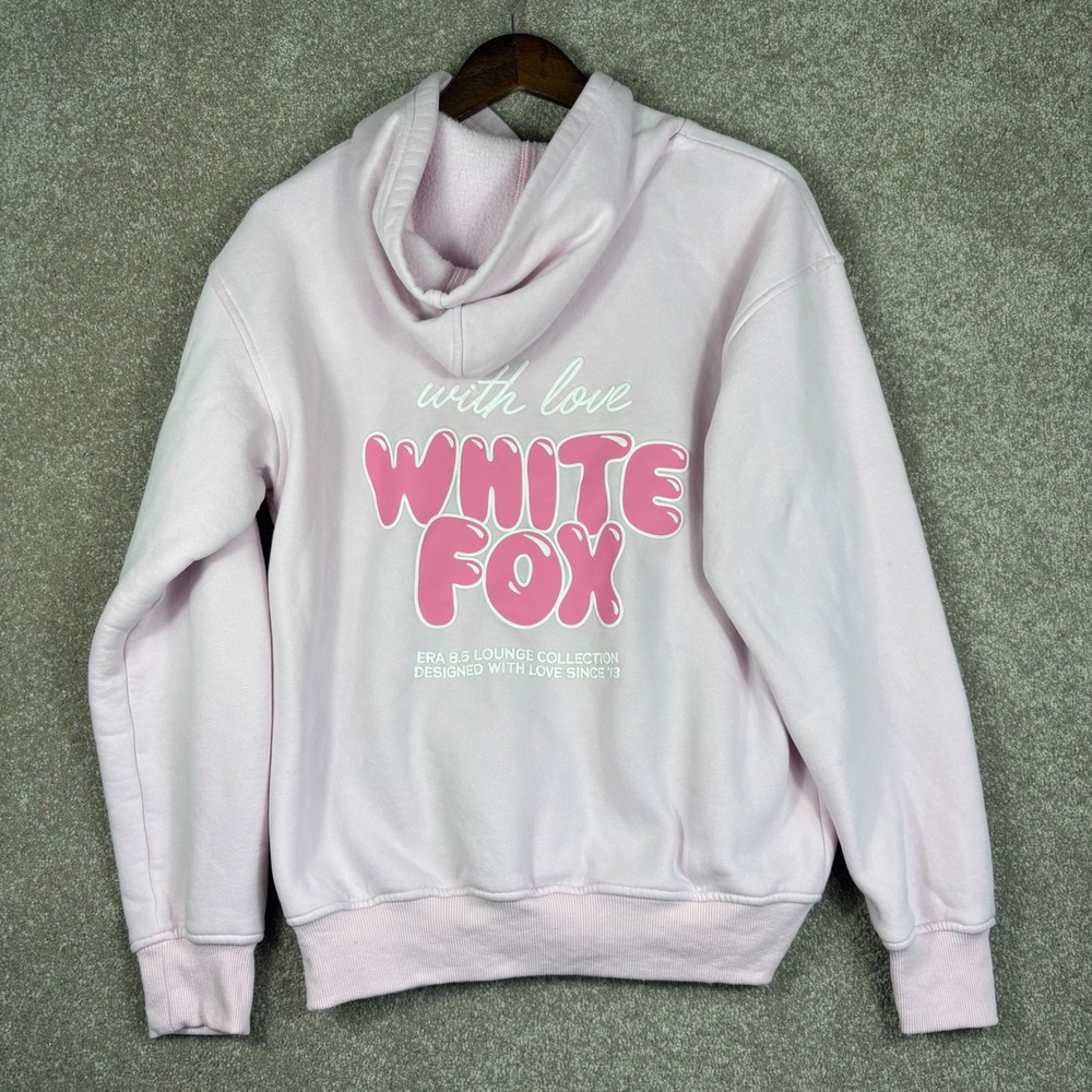 White Fox Era 8.5 Lounge Collection Pink Print Hoodie XXS/XS